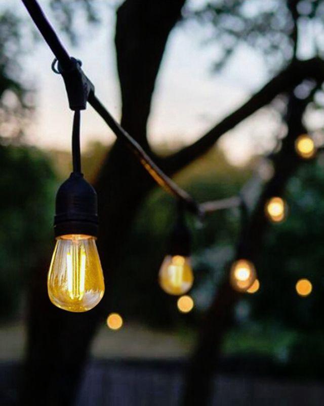 Уличная ретро гирлянда фото