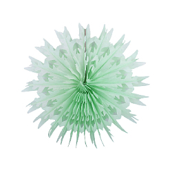Снежинка обьемная 30 см салатовый
