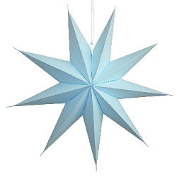 Звезда 60 см девятиконечная, голубой