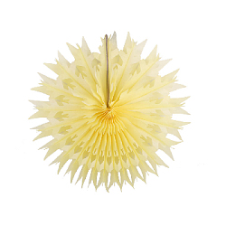 Снежинка обьемная 30 см лимонный