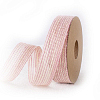 Лента из цветной мешковины,розовый 2,5см х 15м