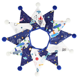 Гирлянда тканевая с помпончиками № 27 (3,2 м)