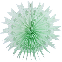 Снежинка обьемная 50 см салатовый