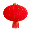 Китайский фонарь эконом d-78 см, красный